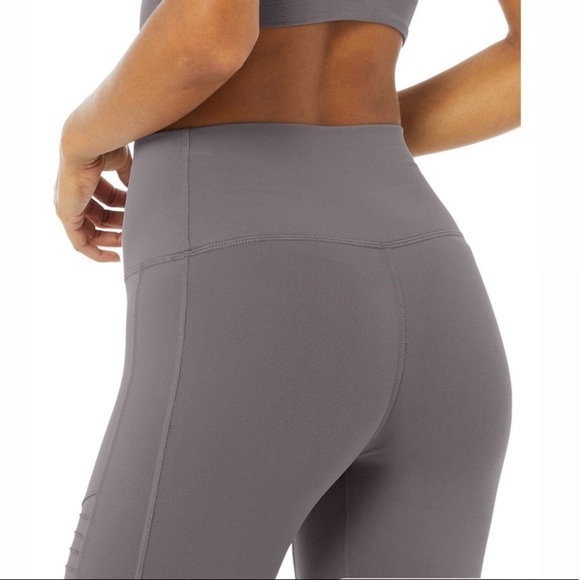 Alo Gray Moto Leggings - Picture 4 of 8